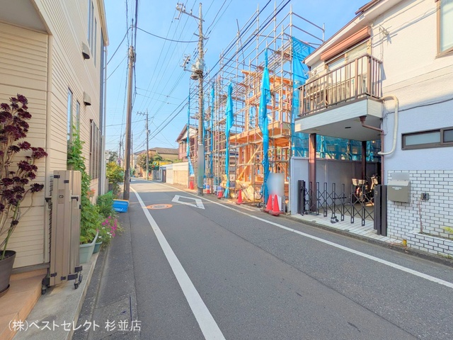 東京都杉並区成田東2丁目の新築戸建て上棟写真 2025年6月30日撮影