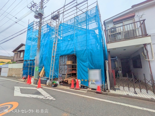 東京都杉並区成田東2丁目の新築戸建てシート写真 2025年7月10日撮影