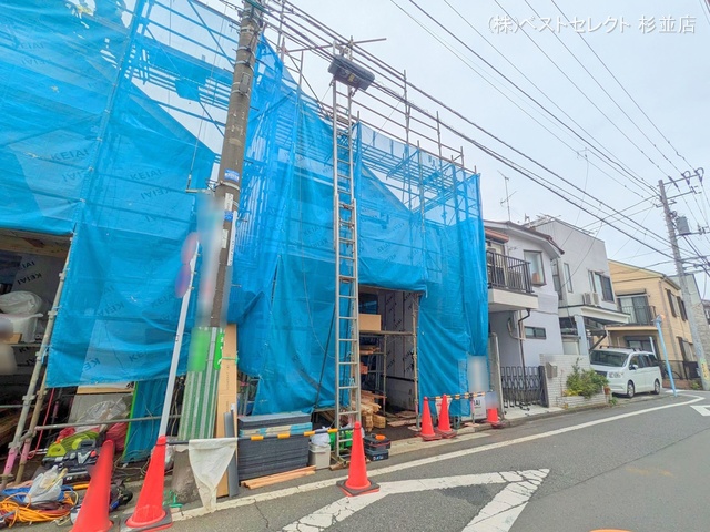 東京都杉並区成田東2丁目の新築戸建てシート写真 2025年7月10日撮影