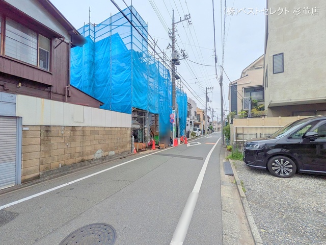 東京都杉並区成田東2丁目の新築戸建てシート写真 2025年7月10日撮影