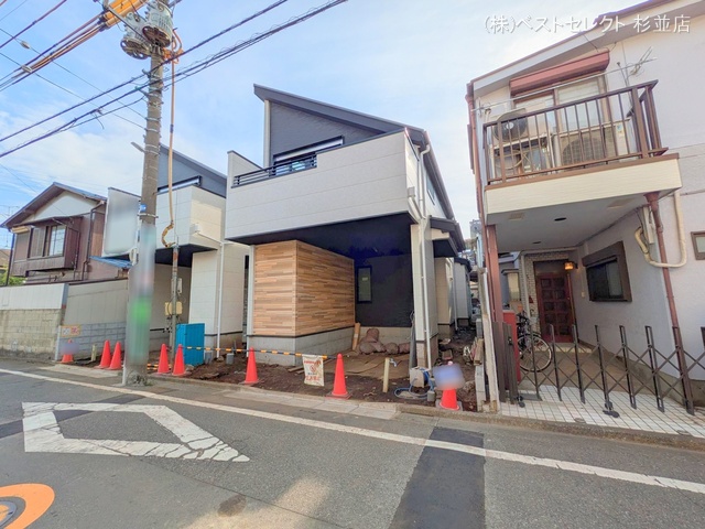 東京都杉並区成田東2丁目の新築戸建て外構写真 2025年8月6日撮影