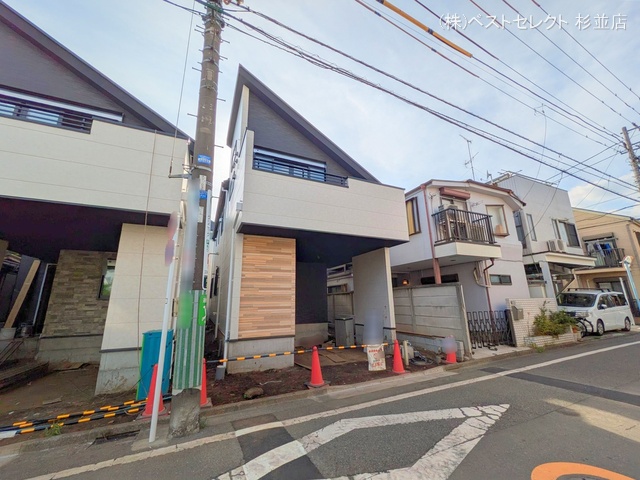 東京都杉並区成田東2丁目の新築戸建て外構写真 2025年8月6日撮影