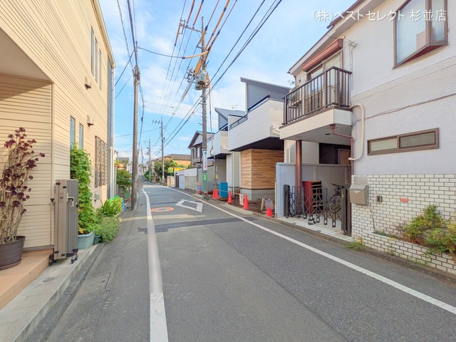 東京都杉並区成田東2丁目の新築戸建て外構写真 2025年8月6日撮影