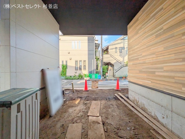 東京都杉並区成田東2丁目の新築戸建て外構写真 2025年8月6日撮影