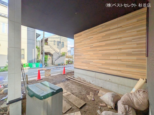 東京都杉並区成田東2丁目の新築戸建て外構写真 2025年8月6日撮影