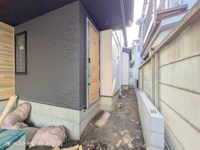 東京都杉並区成田東2丁目の新築戸建て外構写真 2025年8月6日撮影