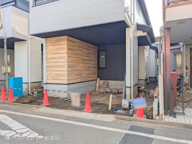 東京都杉並区成田東2丁目の新築戸建て外構写真 2025年8月6日撮影