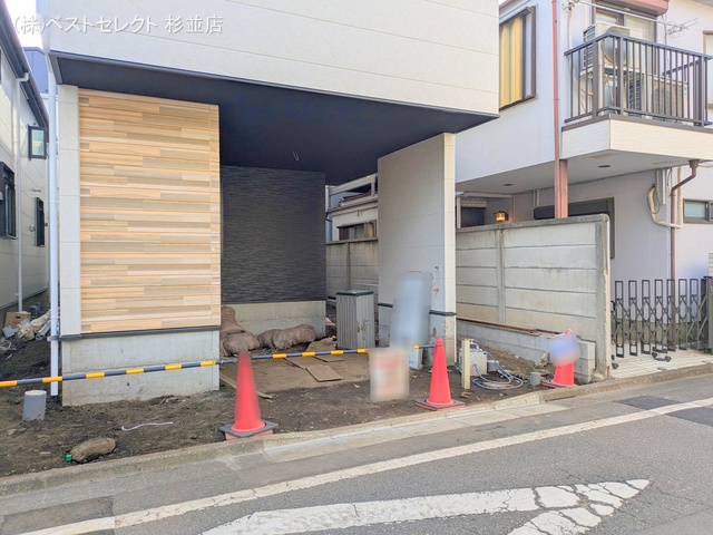 東京都杉並区成田東2丁目の新築戸建て外構写真 2025年8月6日撮影