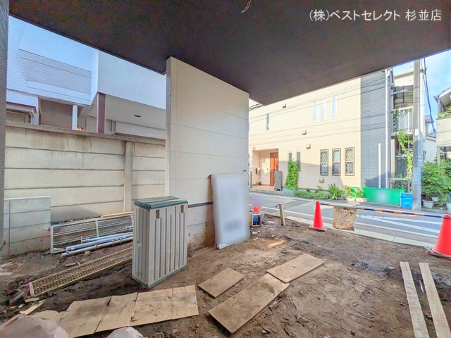 東京都杉並区成田東2丁目の新築戸建て外構写真 2025年8月6日撮影