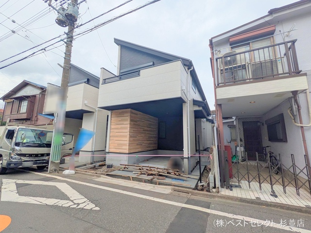 東京都杉並区成田東2丁目の新築戸建て外構写真 2025年9月11日撮影