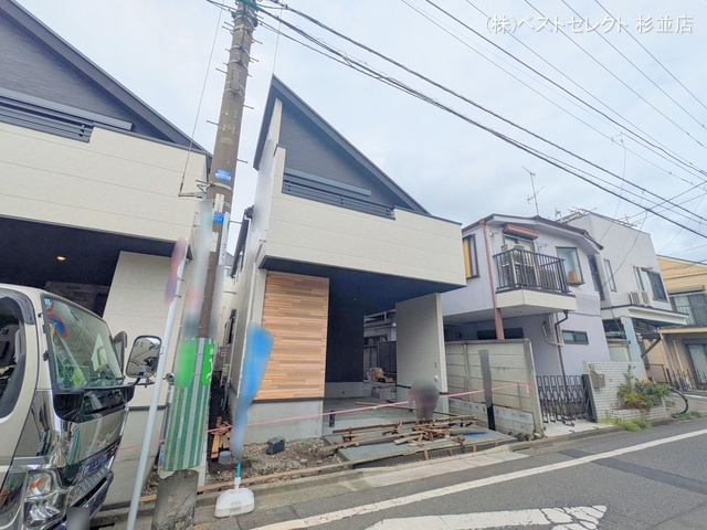 東京都杉並区成田東2丁目の新築戸建て外構写真 2025年9月11日撮影