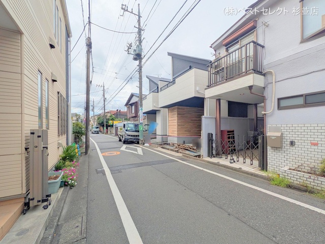 東京都杉並区成田東2丁目の新築戸建て外構写真 2025年9月11日撮影