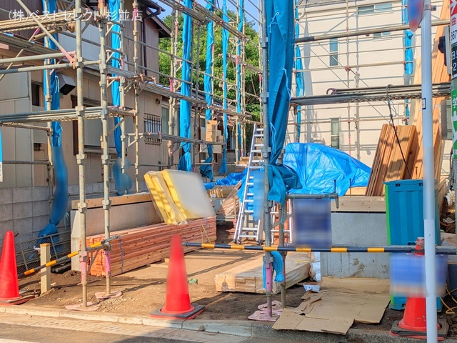 東京都杉並区成田東2丁目の新築戸建て基礎写真 2025年6月30日撮影