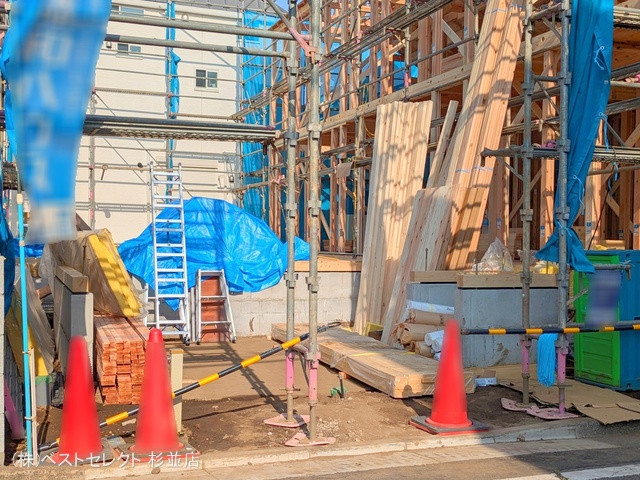 東京都杉並区成田東2丁目の新築戸建て基礎写真 2025年6月30日撮影