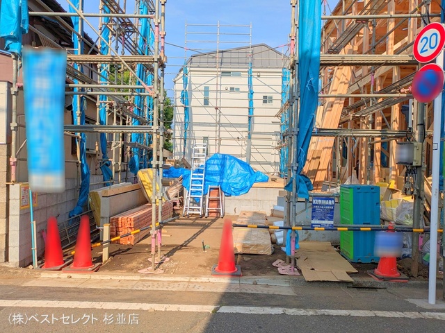 東京都杉並区成田東2丁目の新築戸建て基礎写真 2025年6月30日撮影