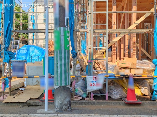 東京都杉並区成田東2丁目の新築戸建て基礎写真 2025年6月30日撮影