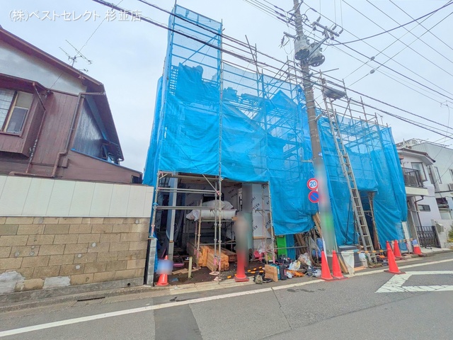 東京都杉並区成田東2丁目の新築戸建てシート写真 2025年7月10日撮影