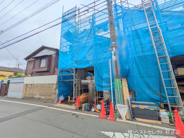 東京都杉並区成田東2丁目の新築戸建てシート写真 2025年7月10日撮影