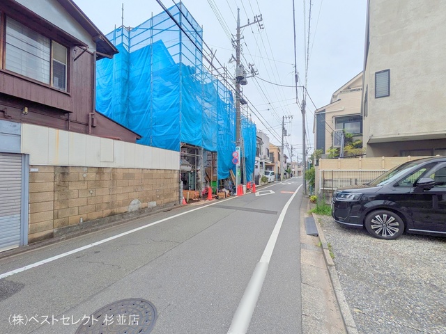 東京都杉並区成田東2丁目の新築戸建てシート写真 2025年7月10日撮影