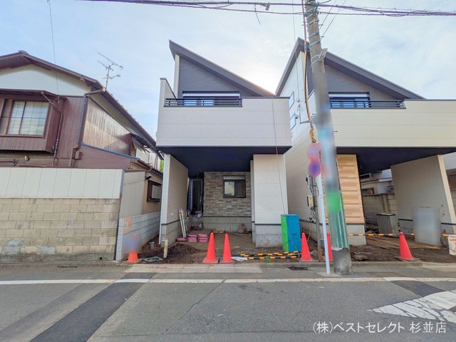 東京都杉並区成田東2丁目の新築戸建て外構写真 2025年8月6日撮影