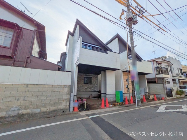 東京都杉並区成田東2丁目の新築戸建て外構写真 2025年8月6日撮影