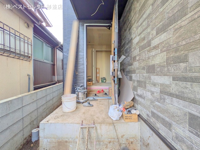 東京都杉並区成田東2丁目の新築戸建て外構写真 2025年8月6日撮影