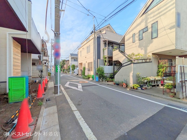 東京都杉並区成田東2丁目の新築戸建て外構写真 2025年8月6日撮影