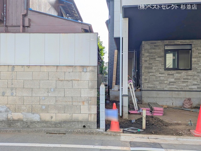 東京都杉並区成田東2丁目の新築戸建て外構写真 2025年8月6日撮影
