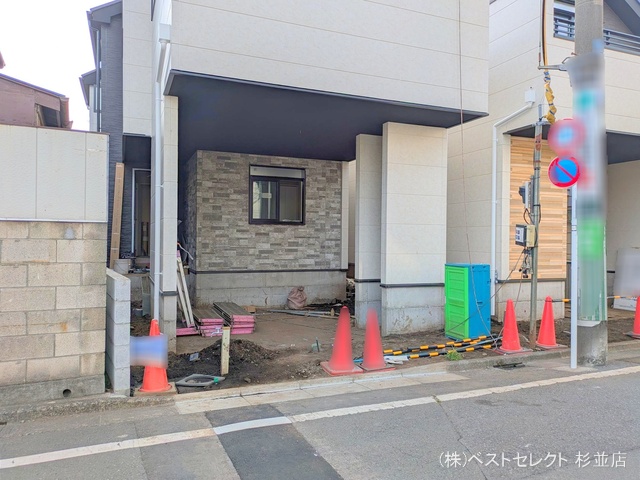 東京都杉並区成田東2丁目の新築戸建て外構写真 2025年8月6日撮影