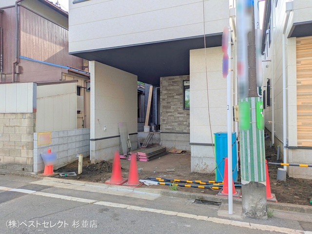 東京都杉並区成田東2丁目の新築戸建て外構写真 2025年8月6日撮影
