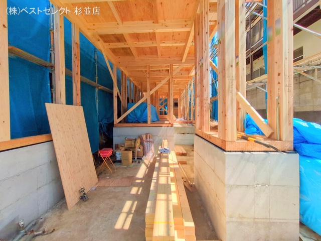東京都中野区南台4丁目の新築戸建て上棟写真 2025年6月29日撮影