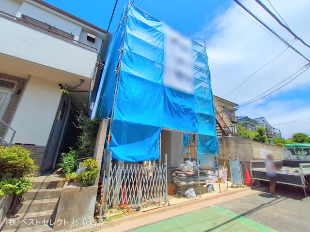 東京都中野区南台4丁目の新築戸建てシート写真 2025年7月31日撮影