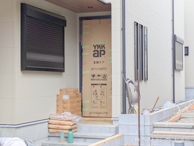 東京都中野区南台4丁目の新築戸建て外構写真 2025年9月2日撮影
