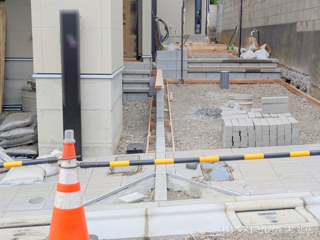東京都中野区南台4丁目の新築戸建て外構写真 2025年9月2日撮影