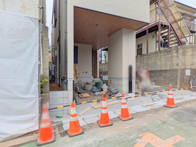 東京都中野区南台4丁目の新築戸建て外構写真 2025年9月2日撮影