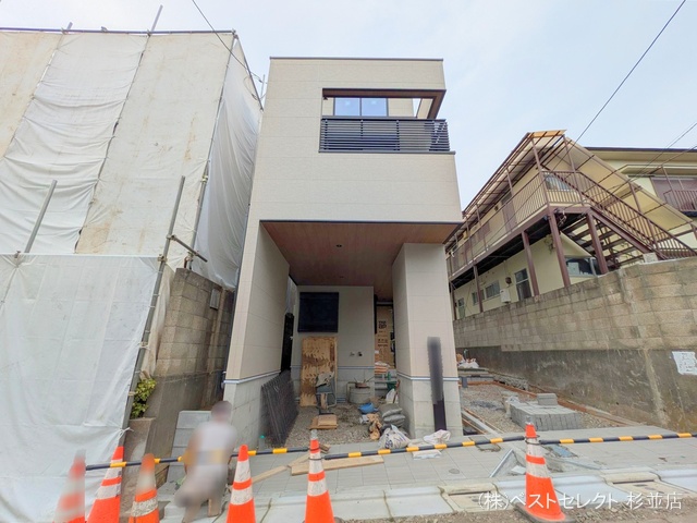 東京都中野区南台4丁目の新築戸建て外構写真 2025年9月2日撮影