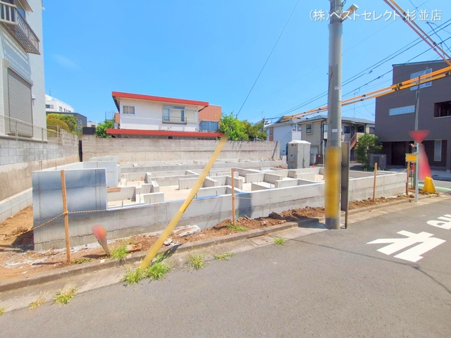 東京都中野区鷺宮4丁目の新築戸建て基礎写真 2025年8月4日撮影