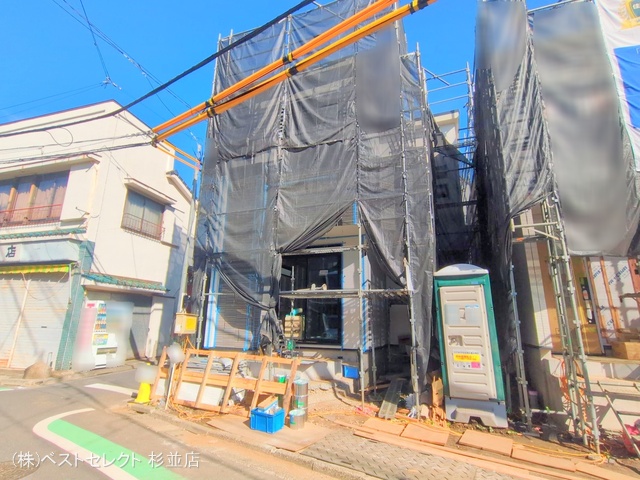 東京都中野区鷺宮4丁目の新築戸建てシート写真 2025年9月24日撮影