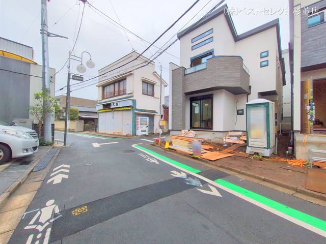 東京都中野区鷺宮4丁目の新築戸建て外構写真 2025年10月15日撮影