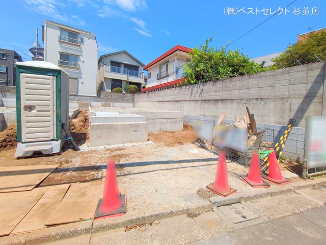 東京都中野区鷺宮4丁目の新築戸建て基礎写真 2025年8月4日撮影