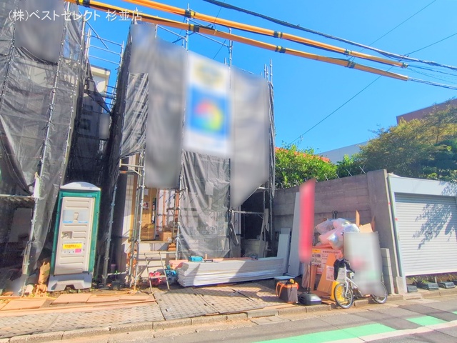東京都中野区鷺宮4丁目の新築戸建てシート写真 2025年9月24日撮影