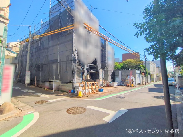 東京都中野区鷺宮4丁目の新築戸建てシート写真 2025年9月24日撮影
