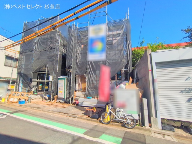 東京都中野区鷺宮4丁目の新築戸建てシート写真 2025年9月24日撮影