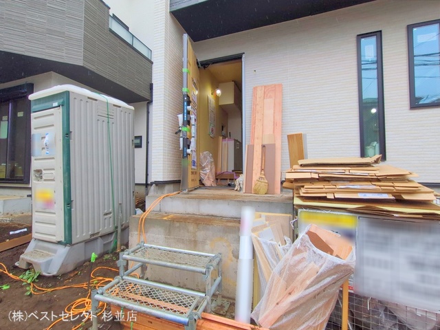 東京都中野区鷺宮4丁目の新築戸建て外構写真 2025年10月15日撮影