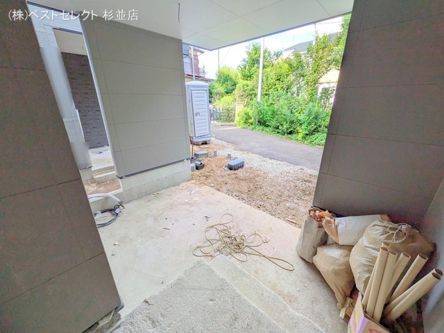 東京都杉並区上井草2丁目の新築戸建て外構写真 2025年8月14日撮影