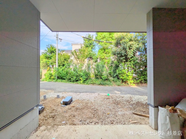東京都杉並区上井草2丁目の新築戸建て外構写真 2025年8月14日撮影