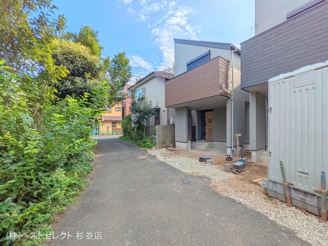 東京都杉並区上井草2丁目の新築戸建て外構写真 2025年8月14日撮影
