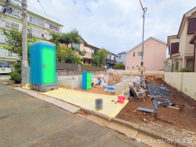 東京都中野区沼袋2丁目の新築戸建て基礎写真 2025年9月18日撮影