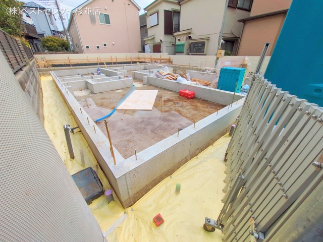 東京都中野区沼袋2丁目の新築戸建て基礎写真 2025年9月18日撮影