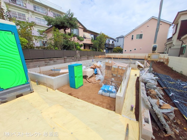 東京都中野区沼袋2丁目の新築戸建て基礎写真 2025年9月18日撮影
